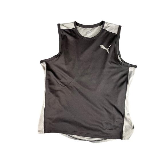 Puma Men's Athletic Tank Top Sleeveless Training Shirt Gray Size Large - Picture 1 of 6
